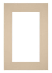 Passepartout 61x91,5cm Karton Beige Rand 6cm Gerade Vorne | Yourdecoration.de