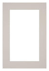 Passepartout 62x93cm Karton Grau Granit Rand 5cm Gerade Vorne | Yourdecoration.de