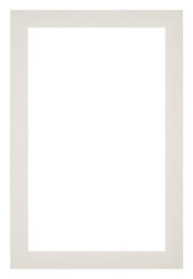 Passepartout 60x90cm Karton Hellgrau Rand 3cm Gerade Vorne | Yourdecoration.de