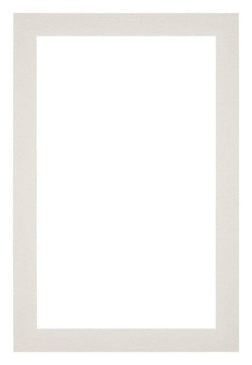 Passepartout 60x90cm Karton Hellgrau Rand 3cm Gerade Vorne | Yourdecoration.de