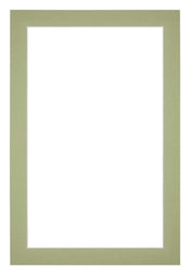 Passepartout 60x90cm Karton Mintgrun Rand 3cm Gerade Vorne | Yourdecoration.de