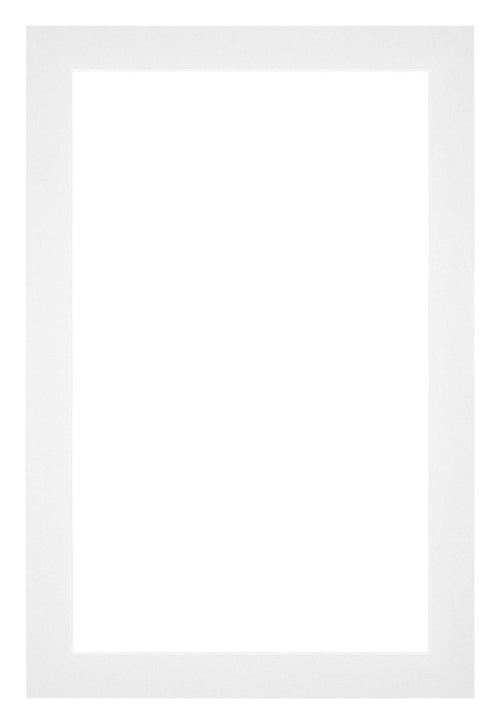 Passepartout 60x90cm Karton Weiss Rand 3cm Gerade Vorne | Yourdecoration.de