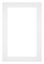 Passepartout 62x93cm Karton Weiss Rand 4cm Gerade Vorne | Yourdecoration.de