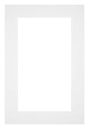 Passepartout 61x91,5cm Karton Weiss Rand 5cm Gerade Vorne | Yourdecoration.de