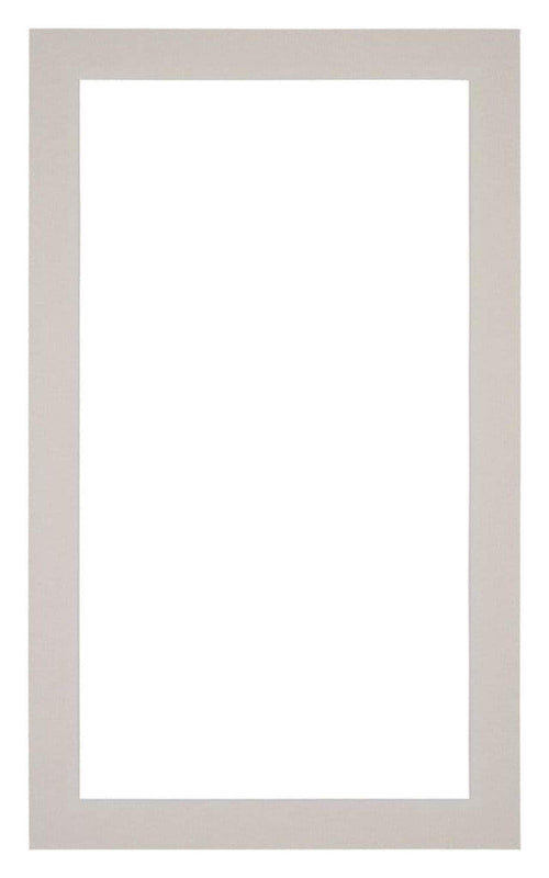 Passepartout 30x50cm Karton Grau Granit Rand 3cm Gerade Vorne | Yourdecoration.de