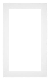 Passepartout 30x50cm Karton Weiss Rand 4cm Gerade Vorne | Yourdecoration.de