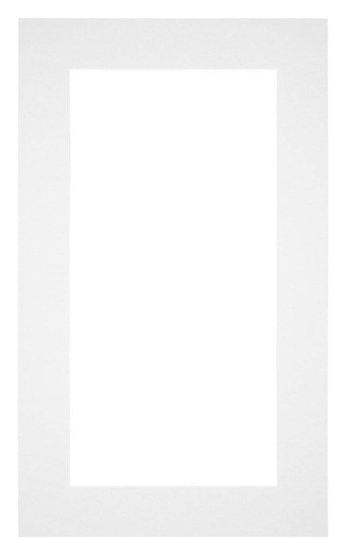 Passepartout 30x50cm Karton Weiss Rand 5cm Gerade Vorne | Yourdecoration.de