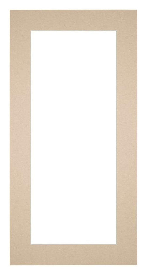 Passepartout 40x80cm Karton Beige Rand 5cm Gerade Vorne | Yourdecoration.de