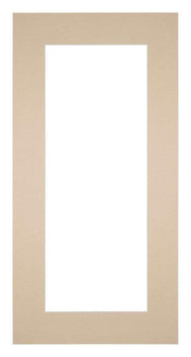 Passepartout 40x70cm Karton Beige Rand 6cm Gerade Vorne | Yourdecoration.de