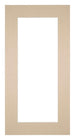 Passepartout 20x40cm Karton Beige Rand 6cm Gerade Vorne | Yourdecoration.de