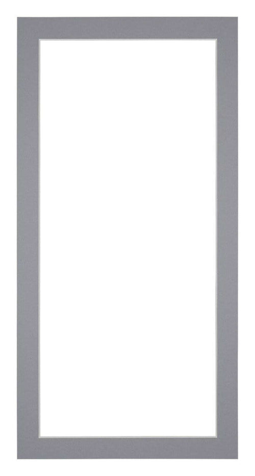 Passepartout 40x80cm Karton Grau Rand 3cm Gerade Vorne | Yourdecoration.de