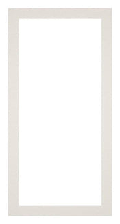 Passepartout 40x80cm Karton Hellgrau Rand 3cm Gerade Vorne | Yourdecoration.de