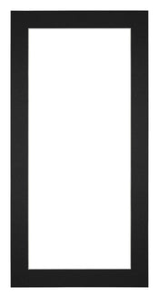 Passepartout 20x40cm Karton Schwarz Rand 4cm Gerade Vorne | Yourdecoration.de