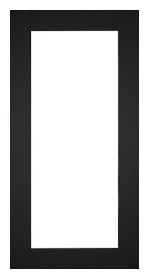 Passepartout 40x70cm Karton Schwarz Rand 5cm Gerade Vorne | Yourdecoration.de