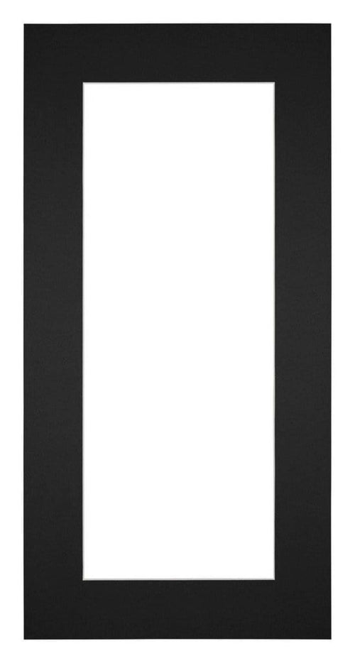 Passepartout 45x80cm Karton Schwarz Rand 6cm Gerade Vorne | Yourdecoration.de