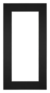 Passepartout 40x70cm Karton Schwarz Rand 6cm Gerade Vorne | Yourdecoration.de