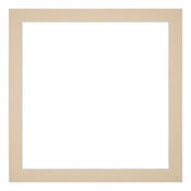 Passepartout 45x45cm Karton Beige Rand 3cm Gerade Vorne | Yourdecoration.de