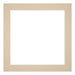 Passepartout 20x20cm Karton Beige Rand 4cm Gerade Vorne | Yourdecoration.de