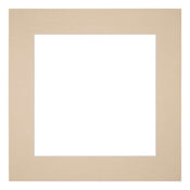 Passepartout 30x30cm Karton Beige Rand 6cm Gerade Vorne | Yourdecoration.de