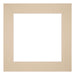 Passepartout 30x30cm Karton Beige Rand 6cm Gerade Vorne | Yourdecoration.de