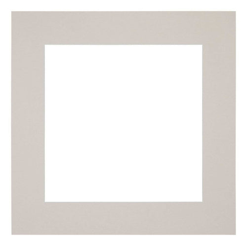 Passepartout 50x50cm Karton Grau Granit Rand 6cm Gerade Vorne | Yourdecoration.de