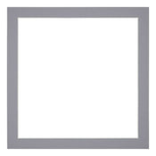 Passepartout 25x25cm Karton Grau Rand 3cm Gerade Vorne | Yourdecoration.de