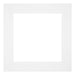 Passepartout 70x70cm Karton Weiss Rand 6cm Gerade Vorne | Yourdecoration.de