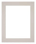 Passepartout 40x45cm Karton Grau Granit Rand 5cm Gerade Vorne | Yourdecoration.de