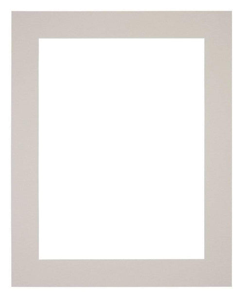 Passepartout 25x30cm Karton Grau Granit Rand 5cm Gerade Vorne | Yourdecoration.de