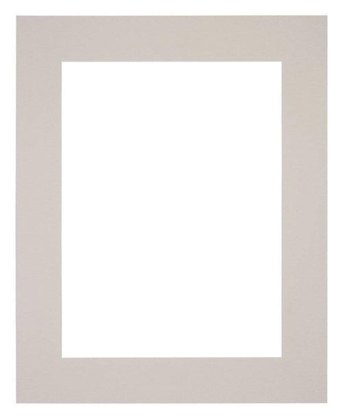 Passepartout 25x30cm Karton Grau Granit Rand 6cm Gerade Vorne | Yourdecoration.de