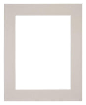 Passepartout 24x30cm Karton Grau Granit Rand 6cm Gerade Vorne | Yourdecoration.de