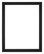 Passepartout 40x50cm Karton Schwarz Rand 3cm Gerade Vorne | Yourdecoration.de