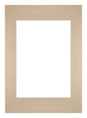 Passepartout 42x59,4cm A2/A3 Karton Beige Rand Gerade Vorne | Yourdecoration.de