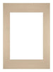 Passepartout 42x59,4cm A2/A3 Karton Beige Rand Gerade Vorne | Yourdecoration.de