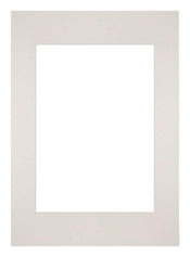 Passepartout 42x59,4cm A2/A3 Karton Hellgrau Rand Gerade Vorne | Yourdecoration.de