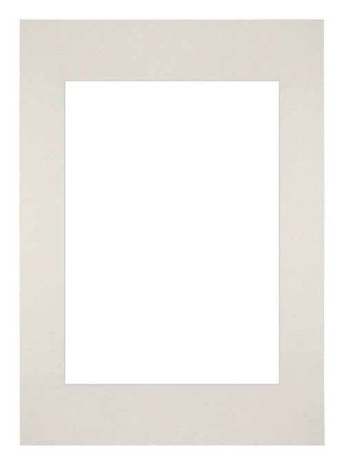 Passepartout 42x59,4cm A2/A3 Karton Hellgrau Rand Gerade Vorne | Yourdecoration.de