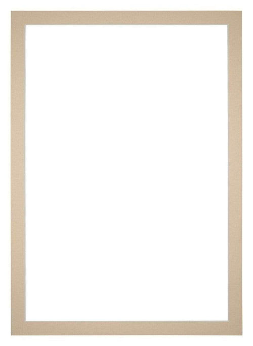 Passepartout 21x29,7cm A4 Karton Beige Rand 3cm Gerade Vorne | Yourdecoration.de