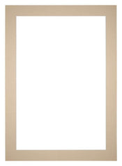 Passepartout 25x35cm Karton Beige Rand 5cm Gerade Vorne | Yourdecoration.de