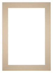 Passepartout 25x35cm Karton Beige Rand 6cm Gerade Vorne | Yourdecoration.de