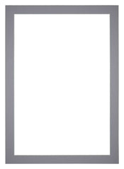 Passepartout 70x100cm Karton Grau Rand 4cm Gerade Vorne | Yourdecoration.de