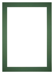 Passepartout 60x84cm Karton Waldgrun Rand 5cm Gerade Vorne | Yourdecoration.de