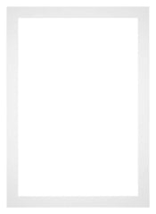 Passepartout 70x100cm Karton Weiss Rand 4cm Gerade Vorne | Yourdecoration.de