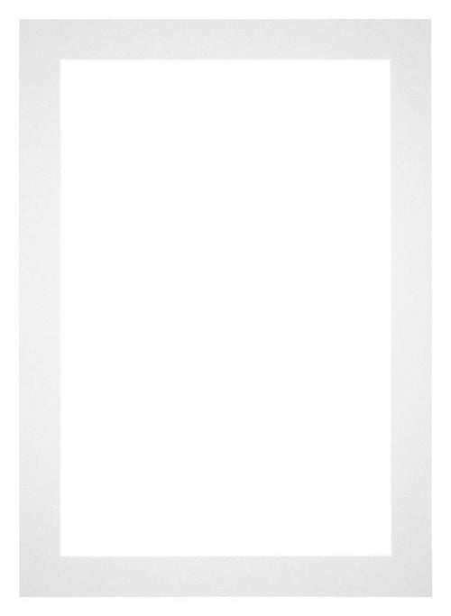 Passepartout 70x100cm Karton Weiss Rand 5cm Gerade Vorne | Yourdecoration.de