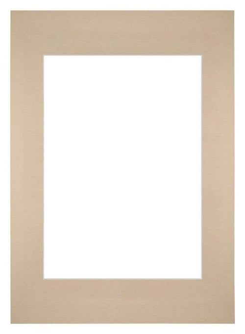 Passepartout 59,4x84cm A1/A2 Karton Beige Rand Gerade Vorne | Yourdecoration.de