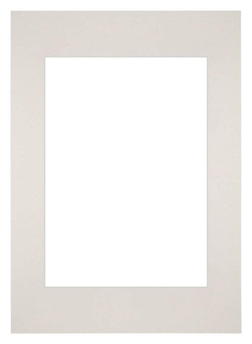 Passepartout 59,4x84cm A1/A2 Karton Hellgrau Rand Gerade Vorne | Yourdecoration.de