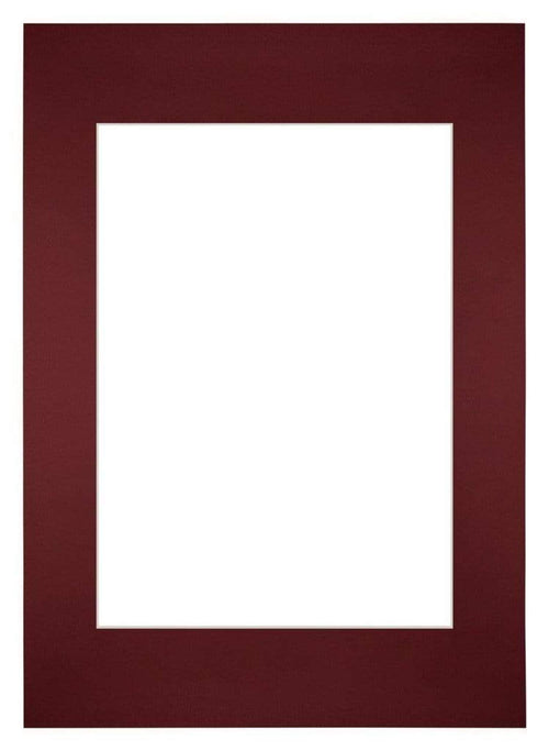 Passepartout 59,4x84cm A1/A2 Karton Weinrot Rand Gerade Vorne | Yourdecoration.de