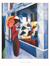 August Macke Hutladen Kunstdruck 60x80cm | Yourdecoration.de