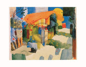 August Macke Haus im Garten Kunstdruck 71x56cm | Yourdecoration.de