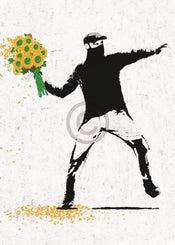 Edition Street Flower thrower Kunstdruck 50x70cm | Yourdecoration.de