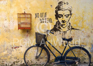 Edition Street No self no fear Kunstdruck 50x70cm | Yourdecoration.de